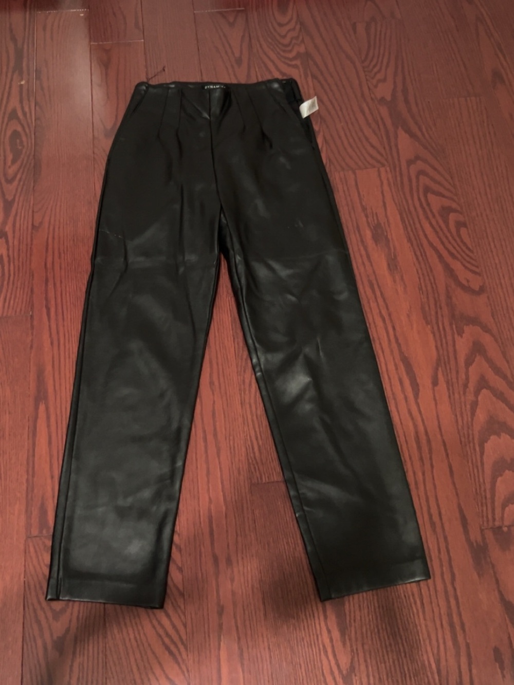 Black Faux Leather Pants